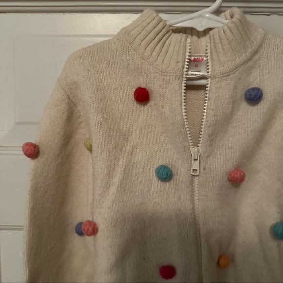 Gymboree size 12 pom pom sweater - Picture 2 of 4